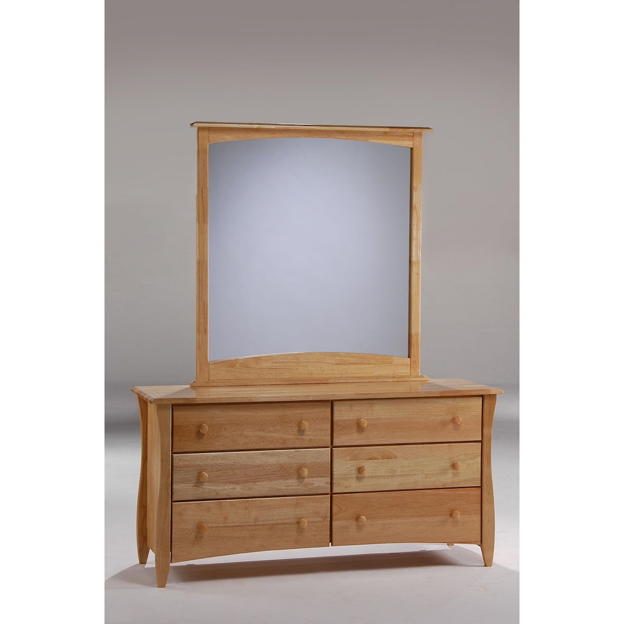 Night & Day Furniture Spice Clove Dresser and Mirror Combo
