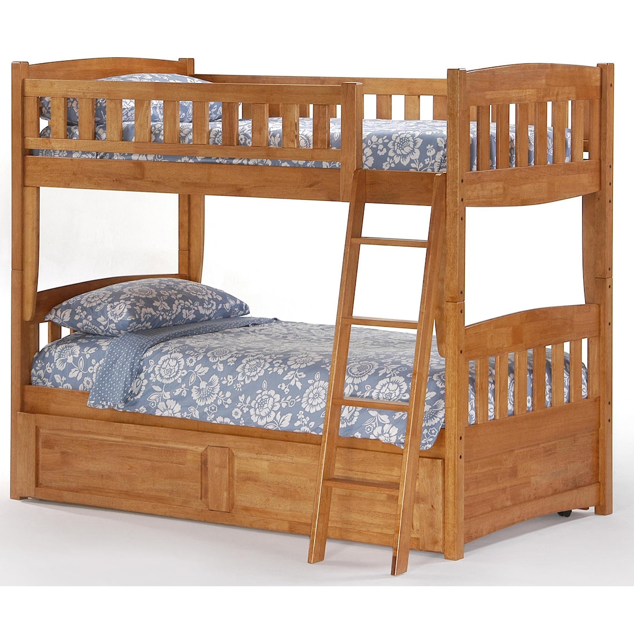 Night & Day Furniture Spice Twin Bunk Bed with Trundle