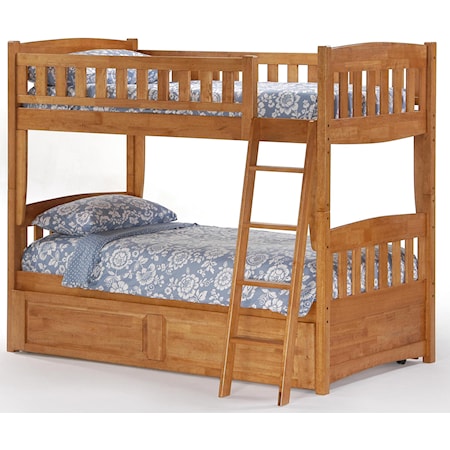 Twin Bunk Bed with Trundle