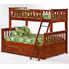 Night & Day Furniture Spice Twin/Full Bunk Bed with Trundle