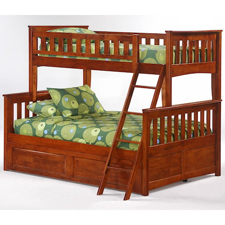 Twin/Full Bunk Bed with Trundle