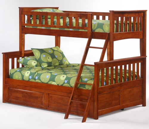 Ginger Twin/Full Bunk Bed with Trundle