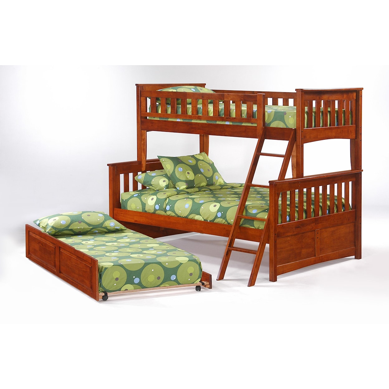 Night & Day Furniture Spice Twin/Full Bunk Bed with Trundle