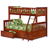 Night & Day Furniture Spice Twin/Full Bunk Bed with Storage