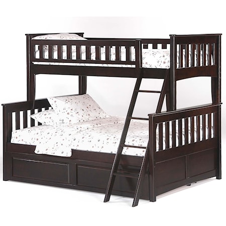 Twin/Full Bunk Bed with Trundle