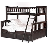 Ginger Twin/Full Bunk Bed with Trundle