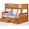 Night & Day Furniture Spice Twin/Full Bunk Bed with Storage