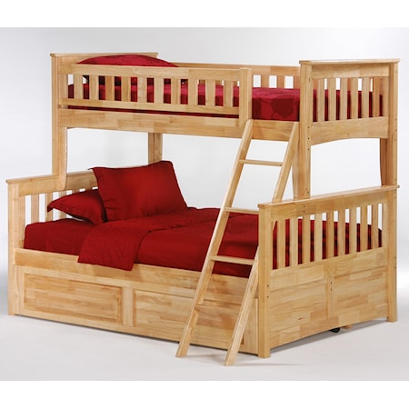 Ginger Twin/Full Bunk Bed with Trundle