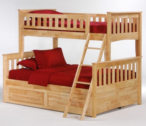 Ginger Twin/Full Bunk Bed with Trundle