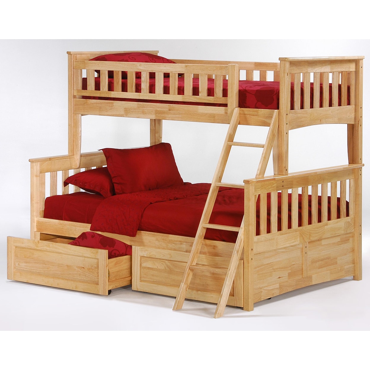 Night & Day Furniture Spice Twin/Full Bunk Bed with Storage