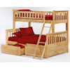 Night & Day Furniture Spice Twin/Full Bunk Bed with Storage
