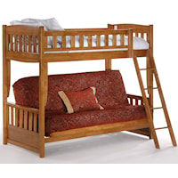 Cinnamon Futon Bunk Bed