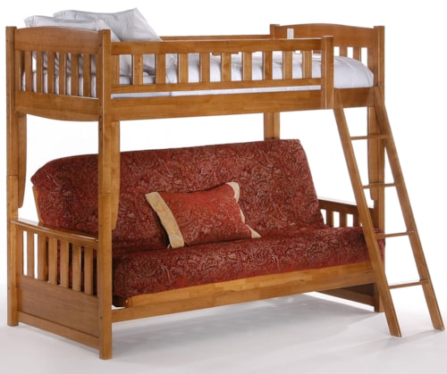Cinnamon Futon Bunk Bed