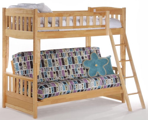 Cinnamon Futon Bunk Bed