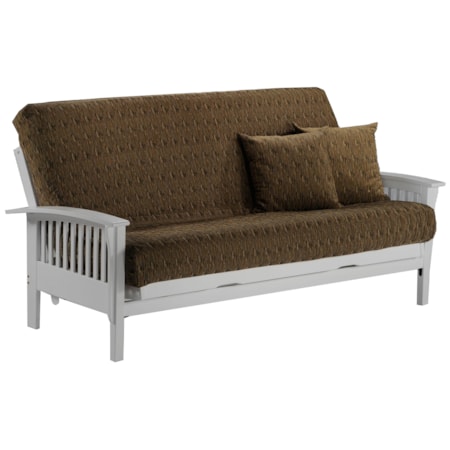 White Queen Size Futon