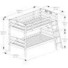 Night & Day Furniture Zest Bedroom Sesame Bunk Bed