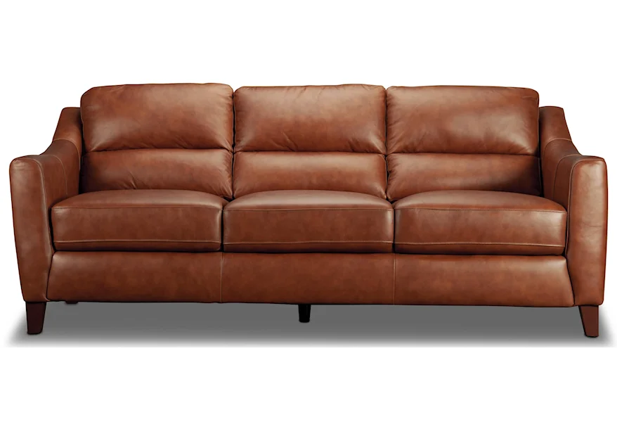 Powell Powell Top Grain Leather Sofa by Niroflex Leather at Morris Home
