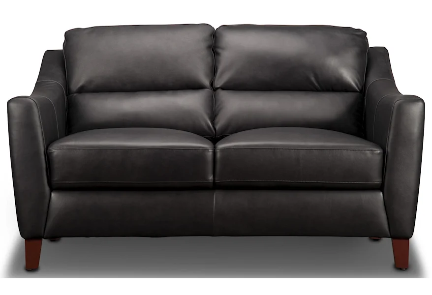 Powell Powell Leather Loveseat by Niroflex Leather at Morris Home