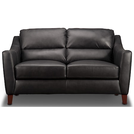 Powell Leather Loveseat