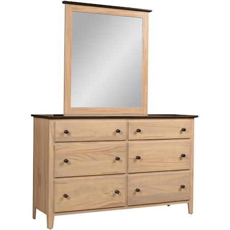 6 Drawer Dresser & Mirror