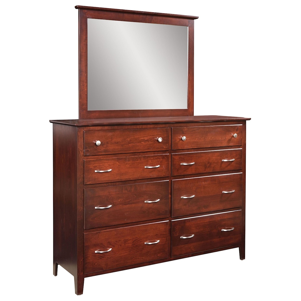 Nisley Cabinet Shoreview 8 Drawer Dresser & Mirror