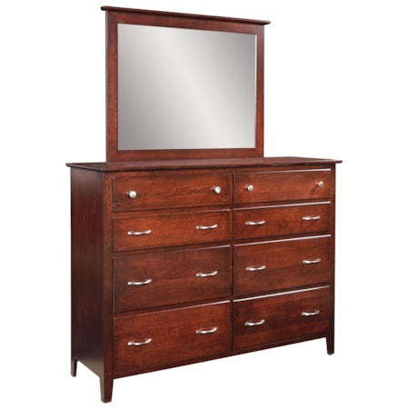8 Drawer Dresser & Mirror