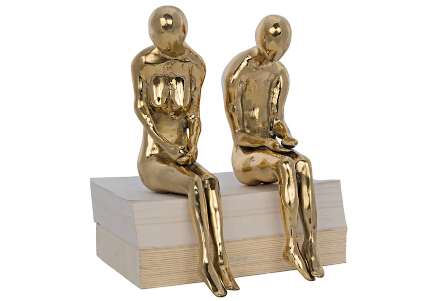 Accessories and Mirrors Irao Couple Statue by Noir at Jacksonville Furniture Mart