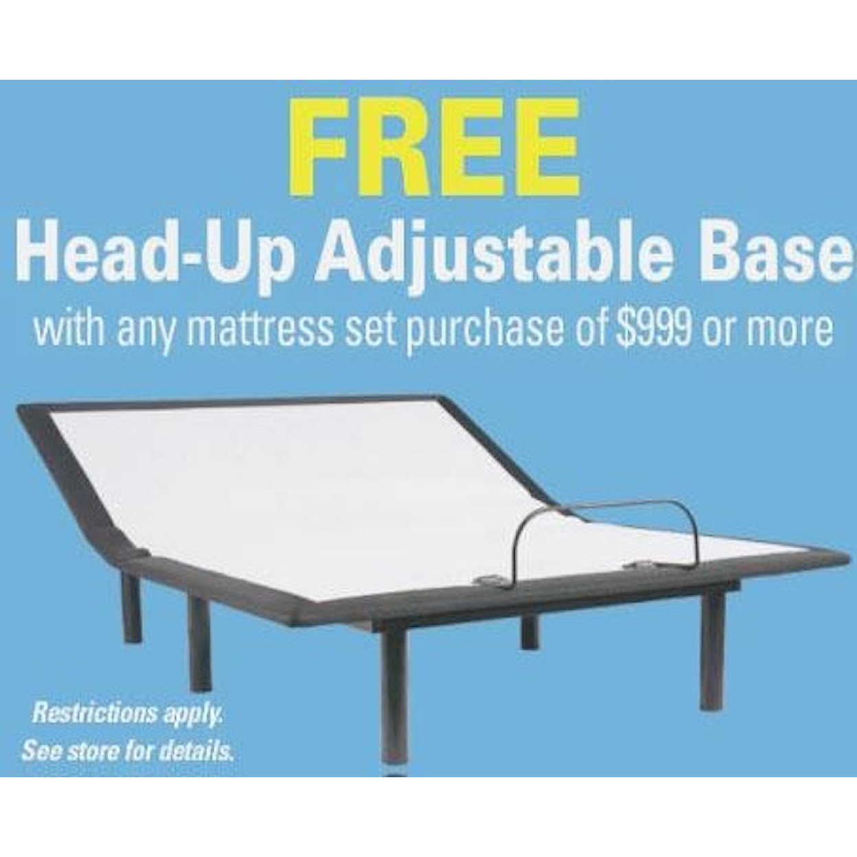 None Free Foundation Promotion Head-Up Adjustable Base