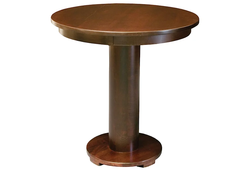Barrel Bistro Customizable 36" Solid Wood Pub Table by Northern Woodcraft at Mueller Furniture