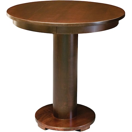 Customizable 48" Solid Wood Pedestal Table