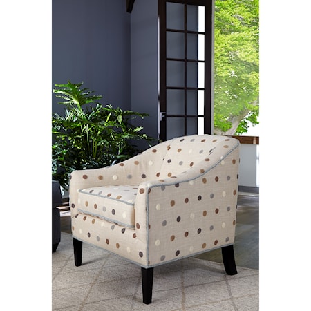 Transitional Upholstered Barrel Chair