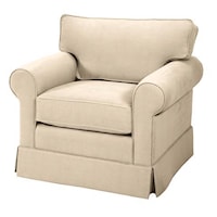 Skirted Loose Pillow Back Chair