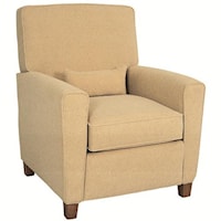 Contemporary Recliner with Track Arms