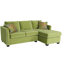 Contemporary Sectional With Welting Detail