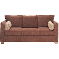 Contemporary Sofa with Loose Pillow Back