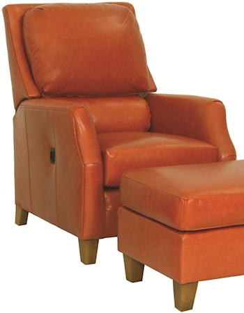 Transitional Ottoman And Pressback Chair