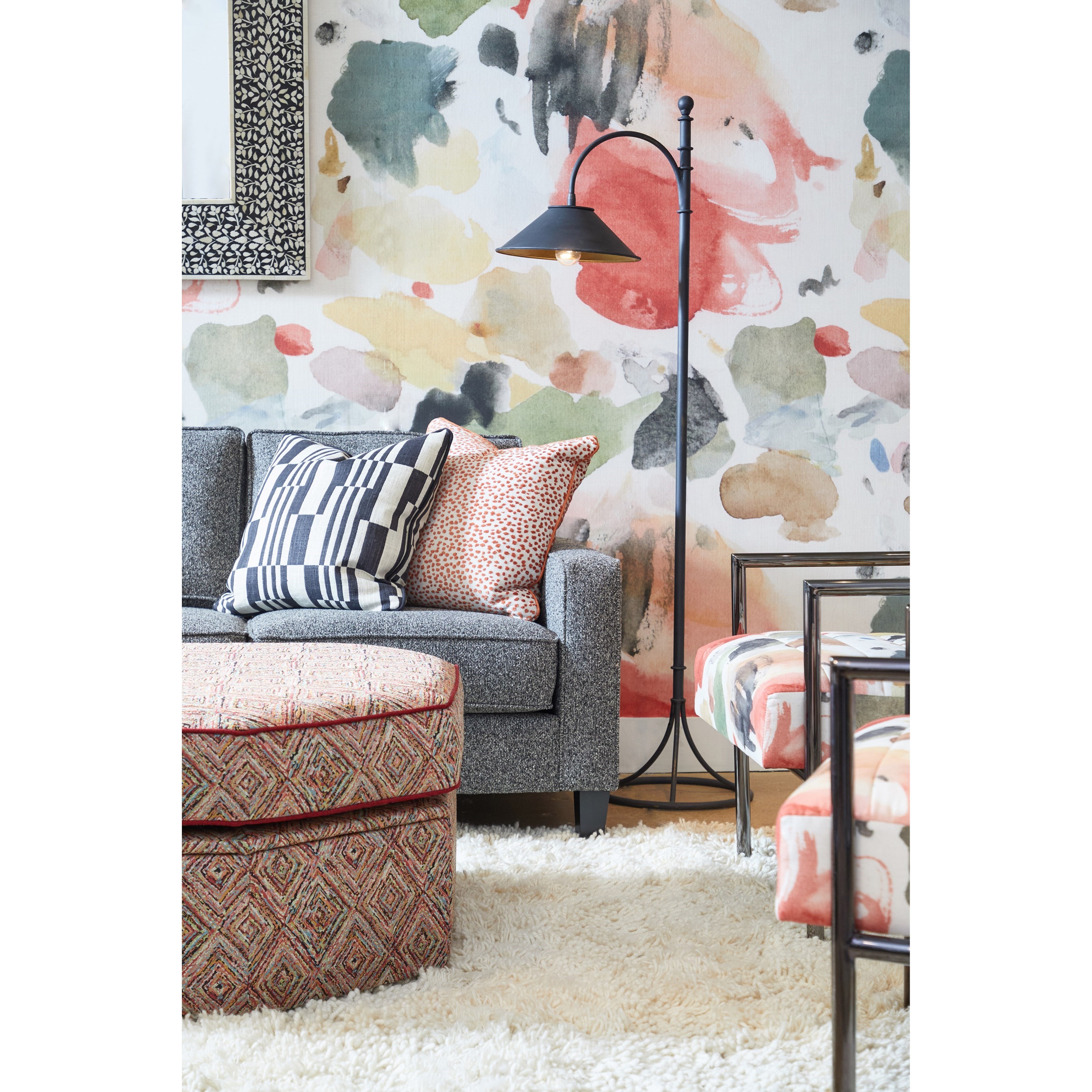 Shaped Storage Ottoman