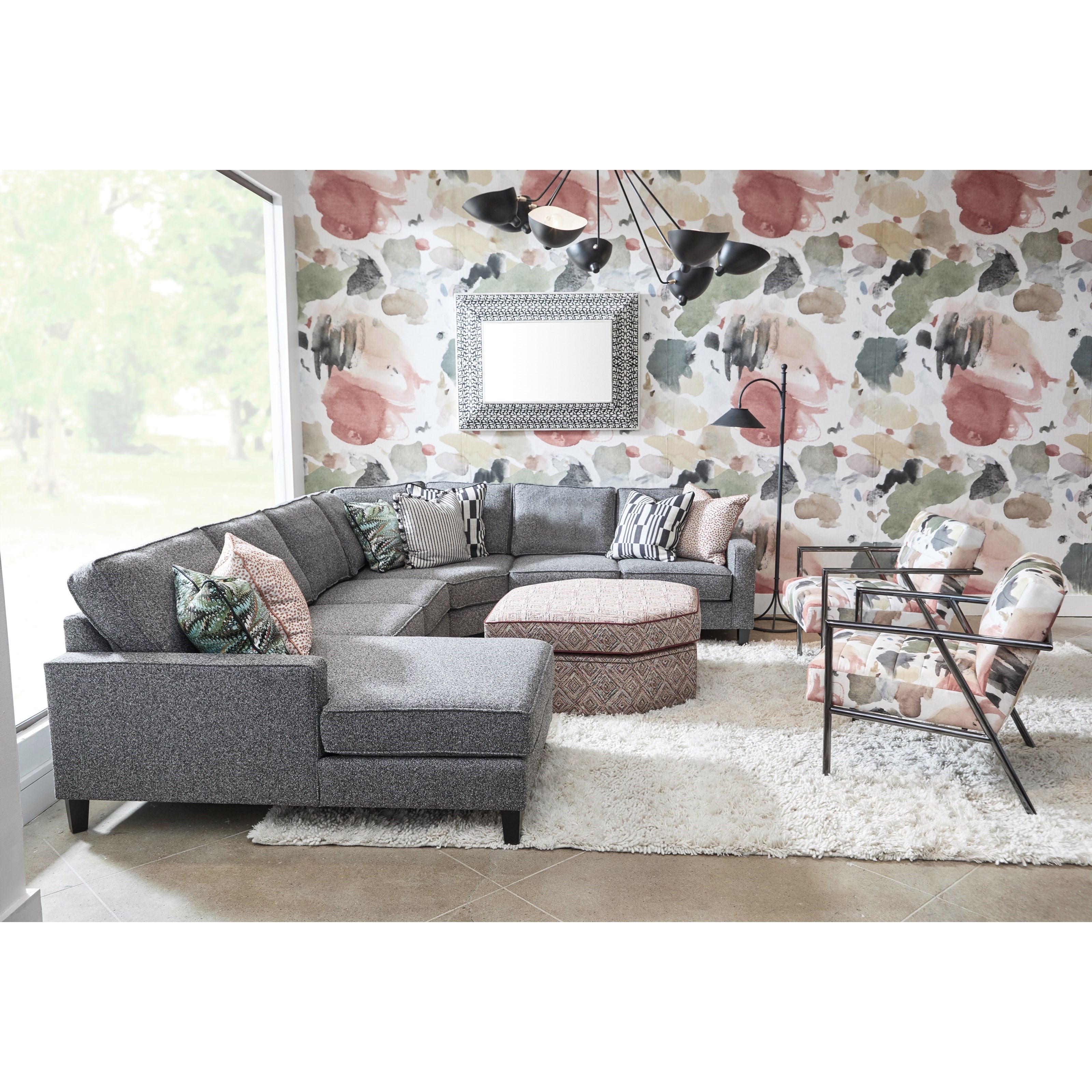 Shaped Storage Ottoman