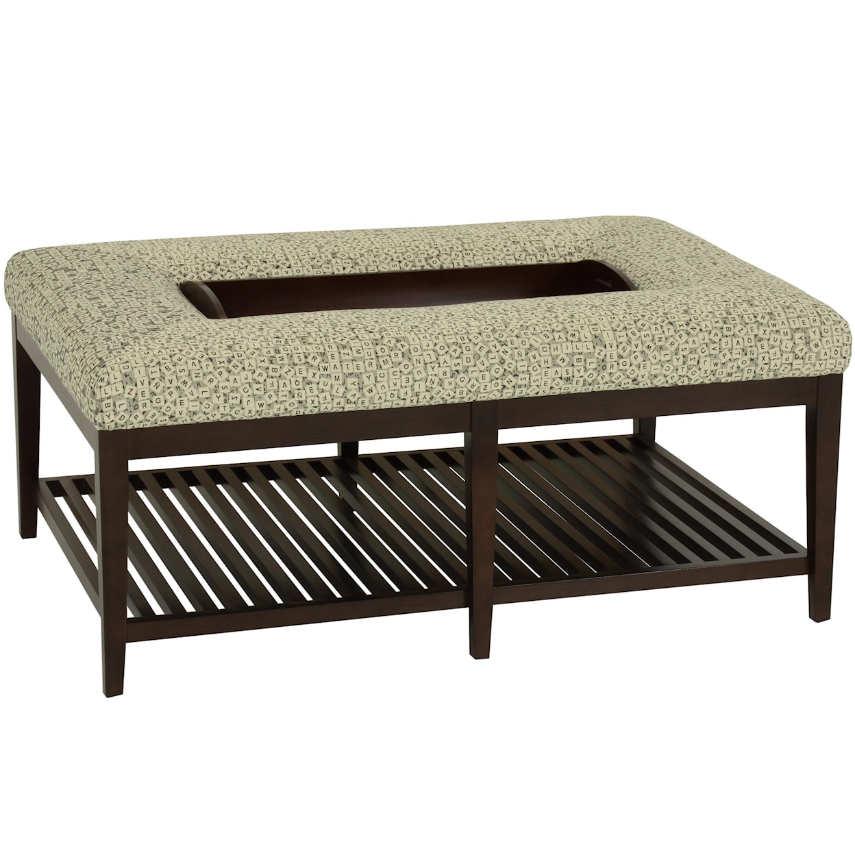 Norwalk Shelton Contemporary Ottoman/Bench With Slatted Base