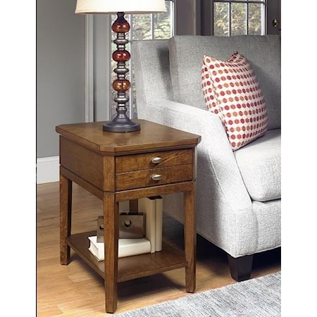 Rectangular End Table with Drawer