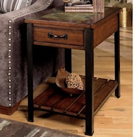 End Table with Drawer and Shelf