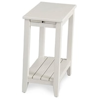 Chairside Table with a Pull-Out Tray