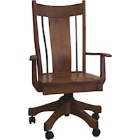 Customizable Solid Wood Executive Desk Chair