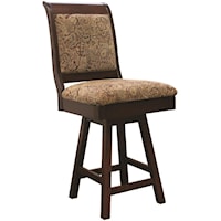 Customizable 30" Solid Wood Swivel Bar Stool