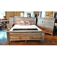 King Panel Livingston Bed with Block Feet