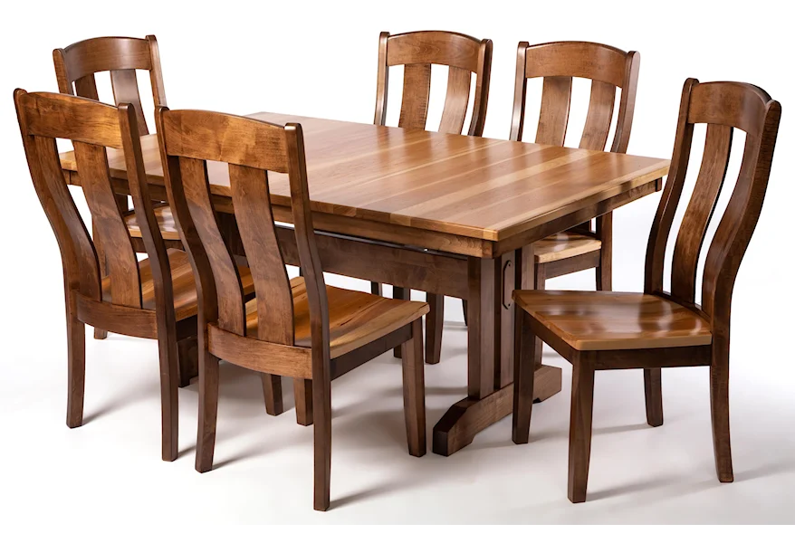 Mission 7-Piece Dining Set by Oakwood Industries at Crowley Furniture & Mattress