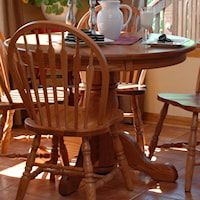 Round Pedestal Table w/ Empire Feet