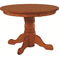 Round Pedestal Dining Table w/ Empire Feet