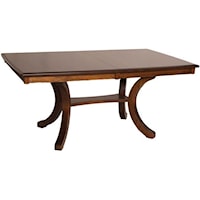 Bellevue Rectangular Counter Height Table with Splayed Legs and 2 Leaves