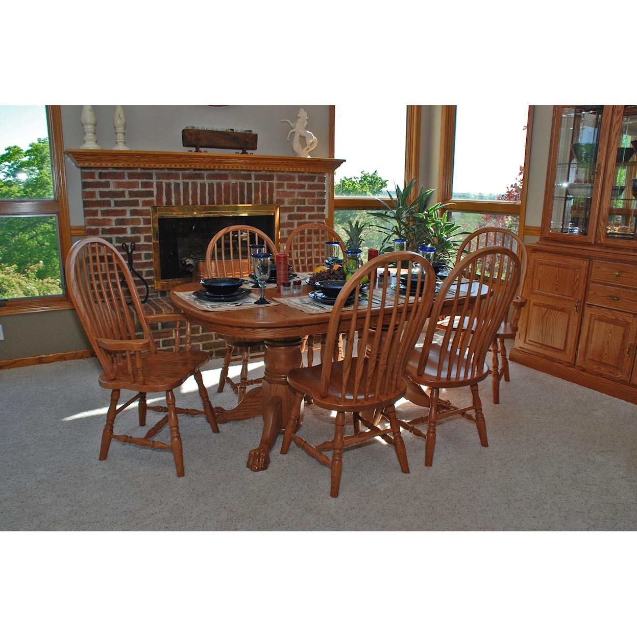 Oakwood Industries Casual Dining Banquet Table